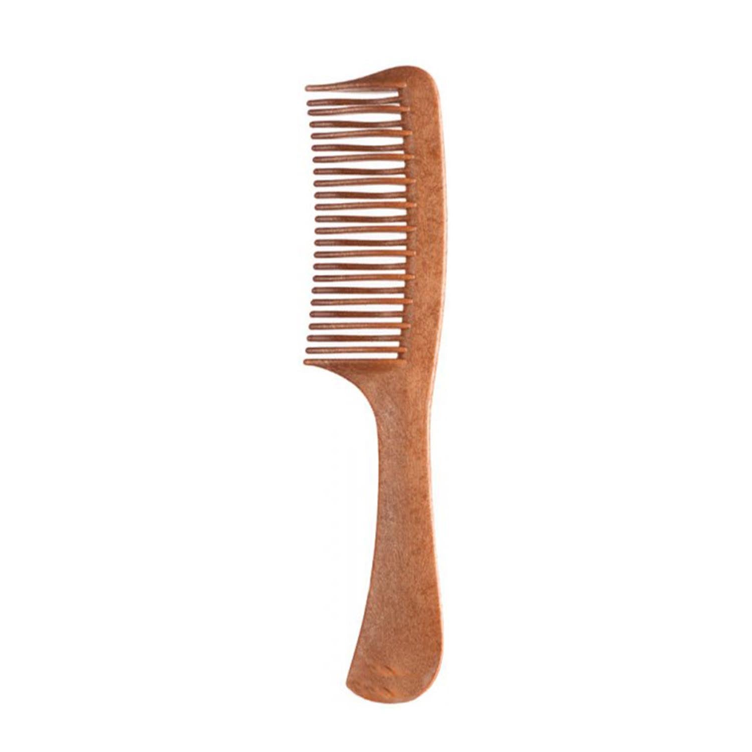 Eurostil Cabello Peine Escarpidor Pua.Curva Grande Mango Madera 1Un